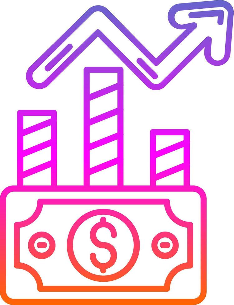 Stock Line Gradient Icon vector
