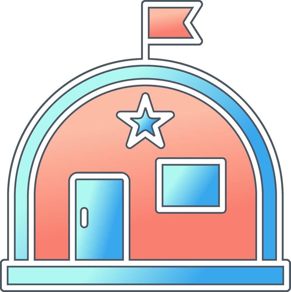 Military Warehouse Vector Icon