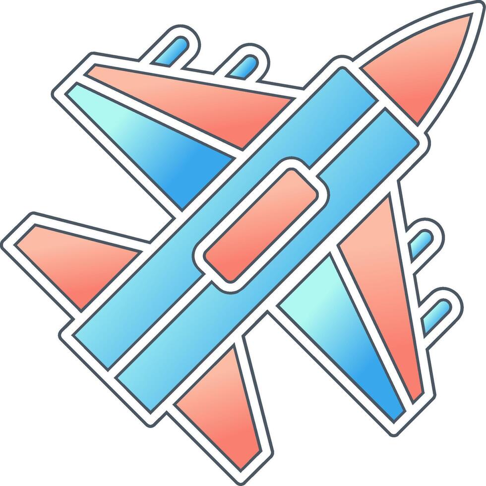 Jet Fighter Vector Icon