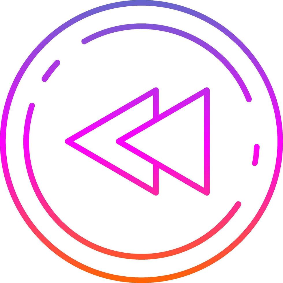 Fast forward Line Gradient Icon vector