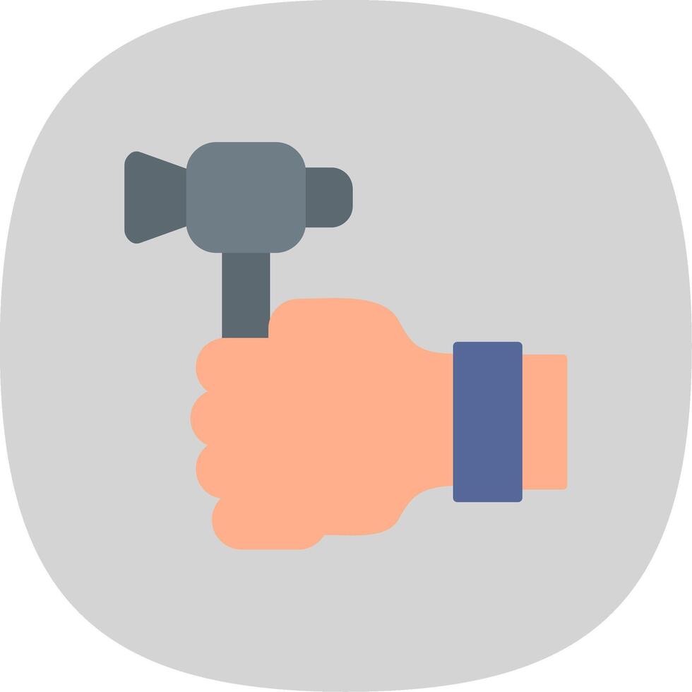 Labour Day Flat Curve Icon vector