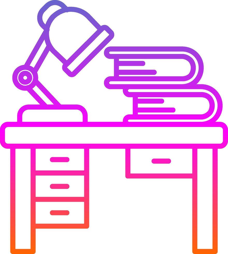Workspace Line Gradient Icon vector