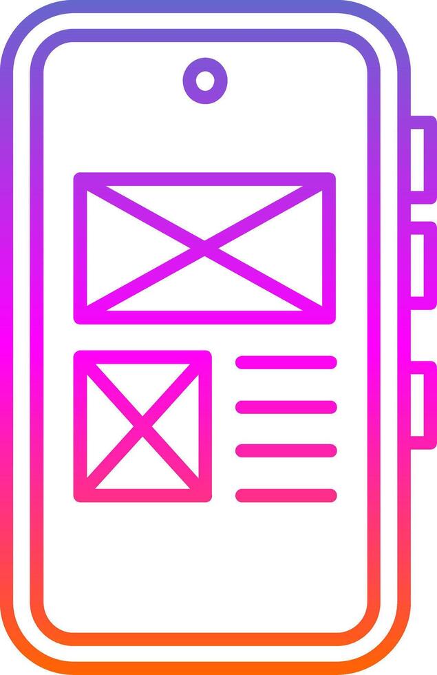 UI desgin Line Gradient Icon vector