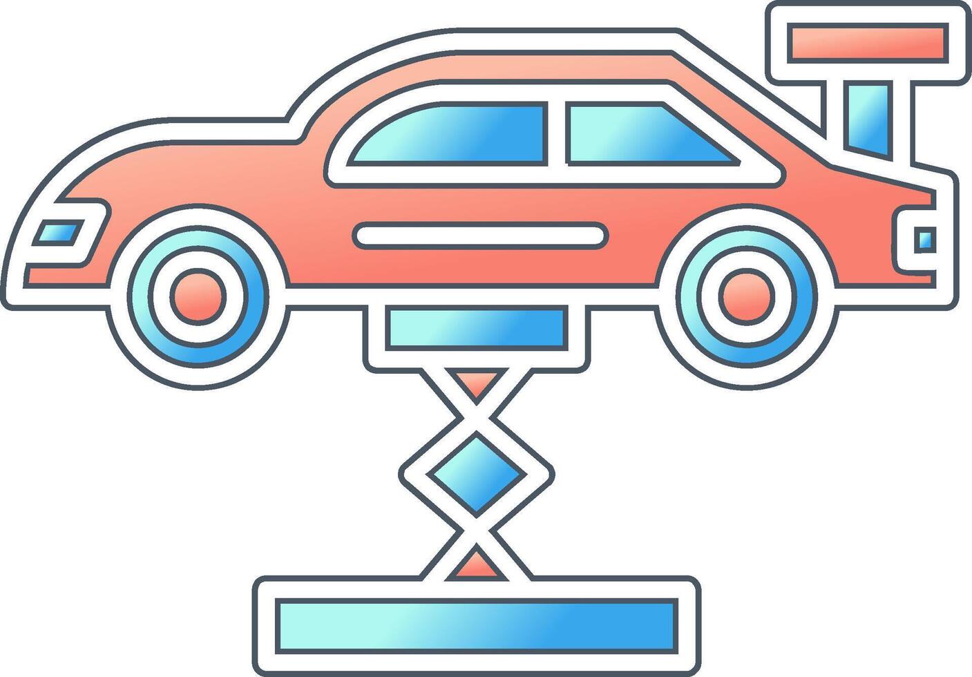 Car Lifting Vector Icon