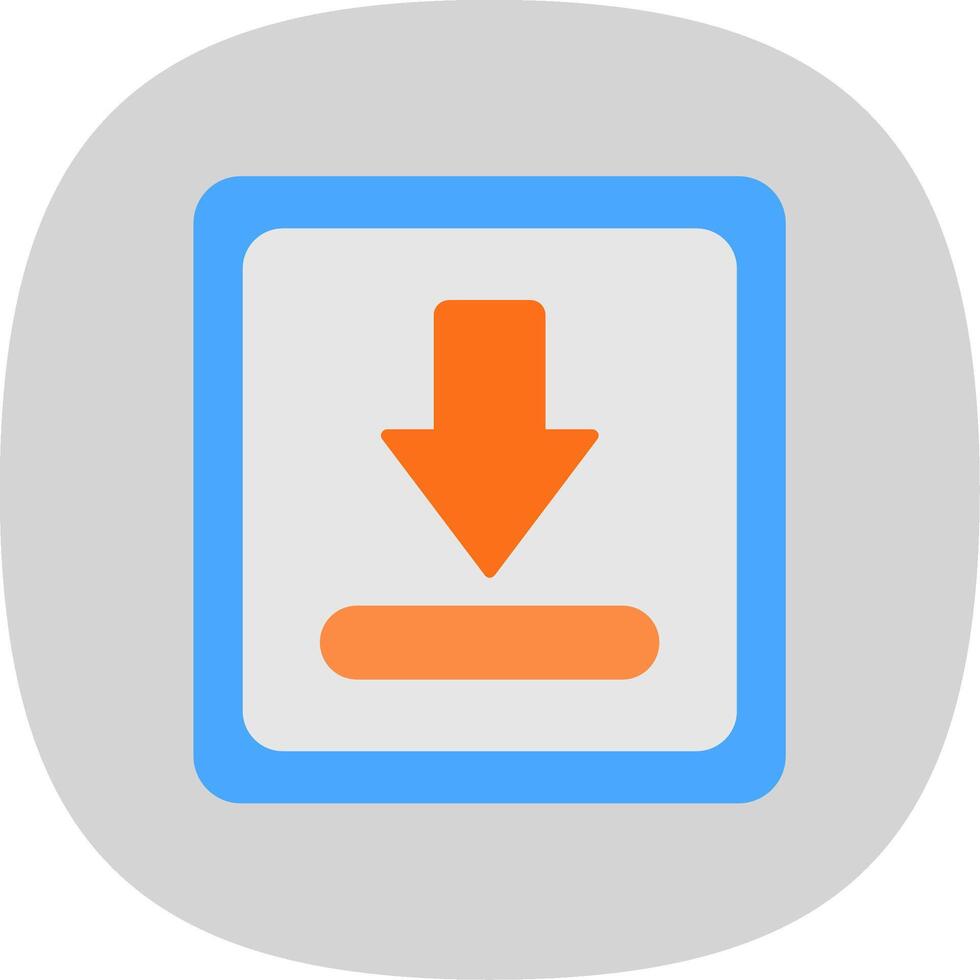 Download Flat Curve Icon vector