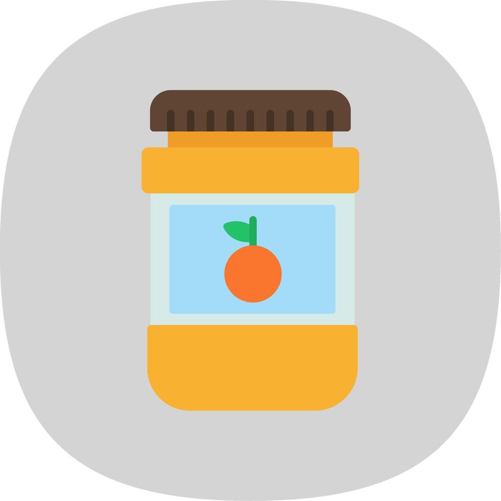 Jam Flat Curve Icon vector