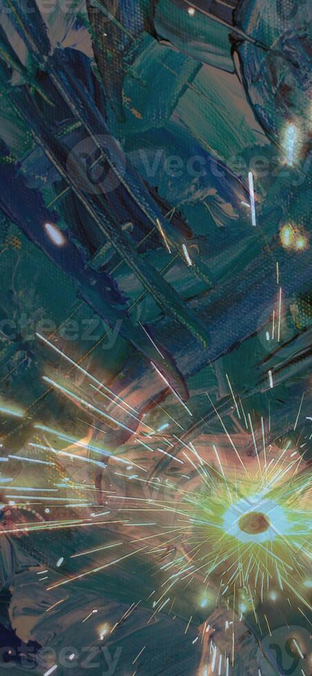 Abstract background pattern, presentation cover illustration, geometric texture with sparkles and fireworks close view photo