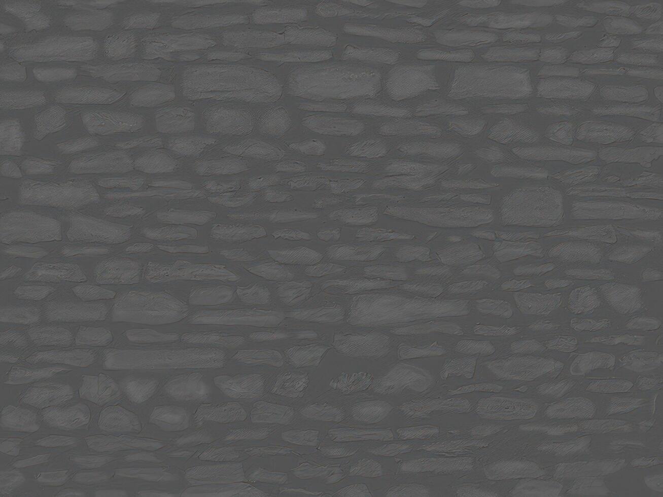 Old wall stone texture and background with rustic tiles design photo