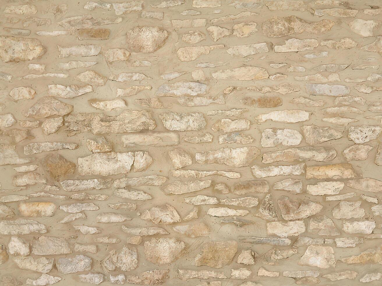 Old wall stone texture and background with rustic tiles design photo