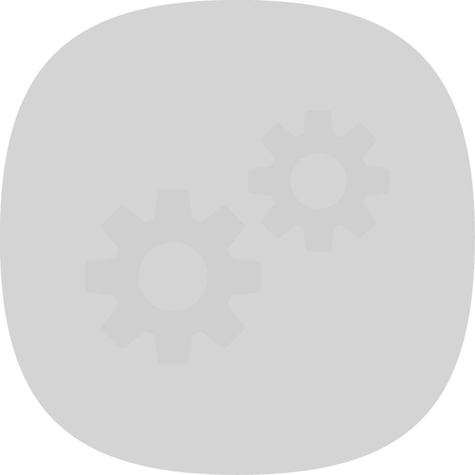 Settings Flat Curve Icon vector