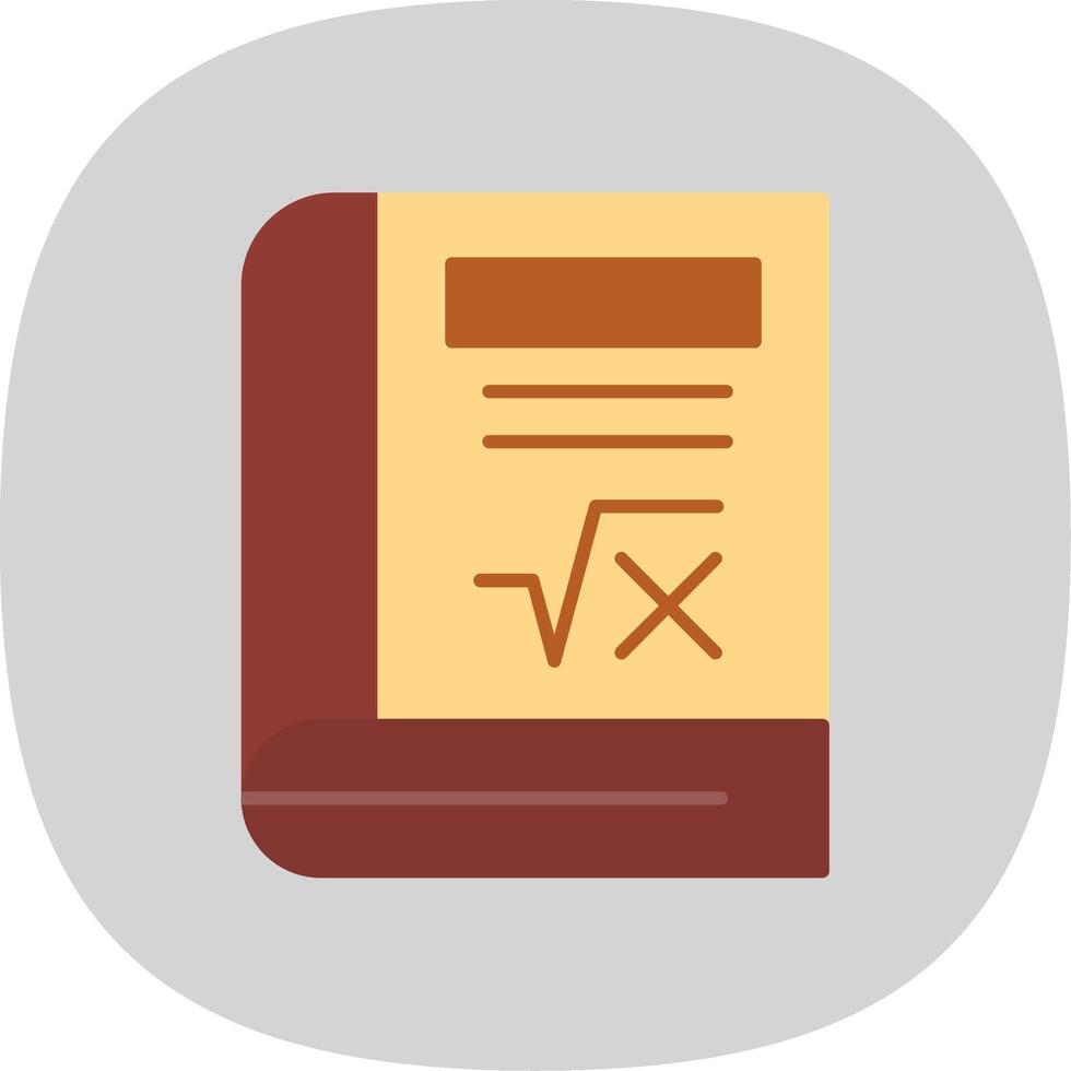 Book Flat Curve Icon vector