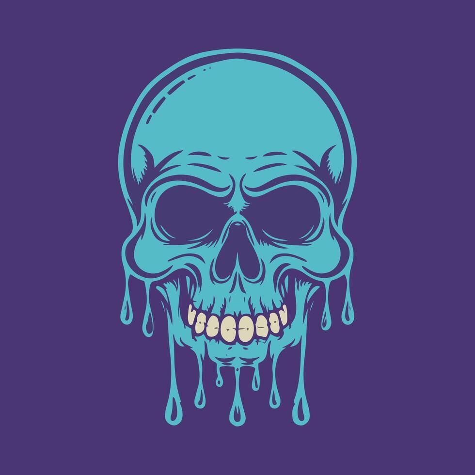 Skull vector illustration for t shirt