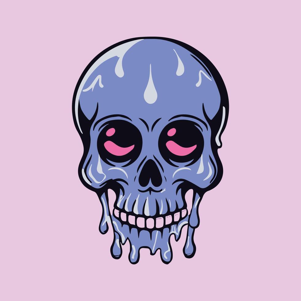 Skull vector illustration for t shirt