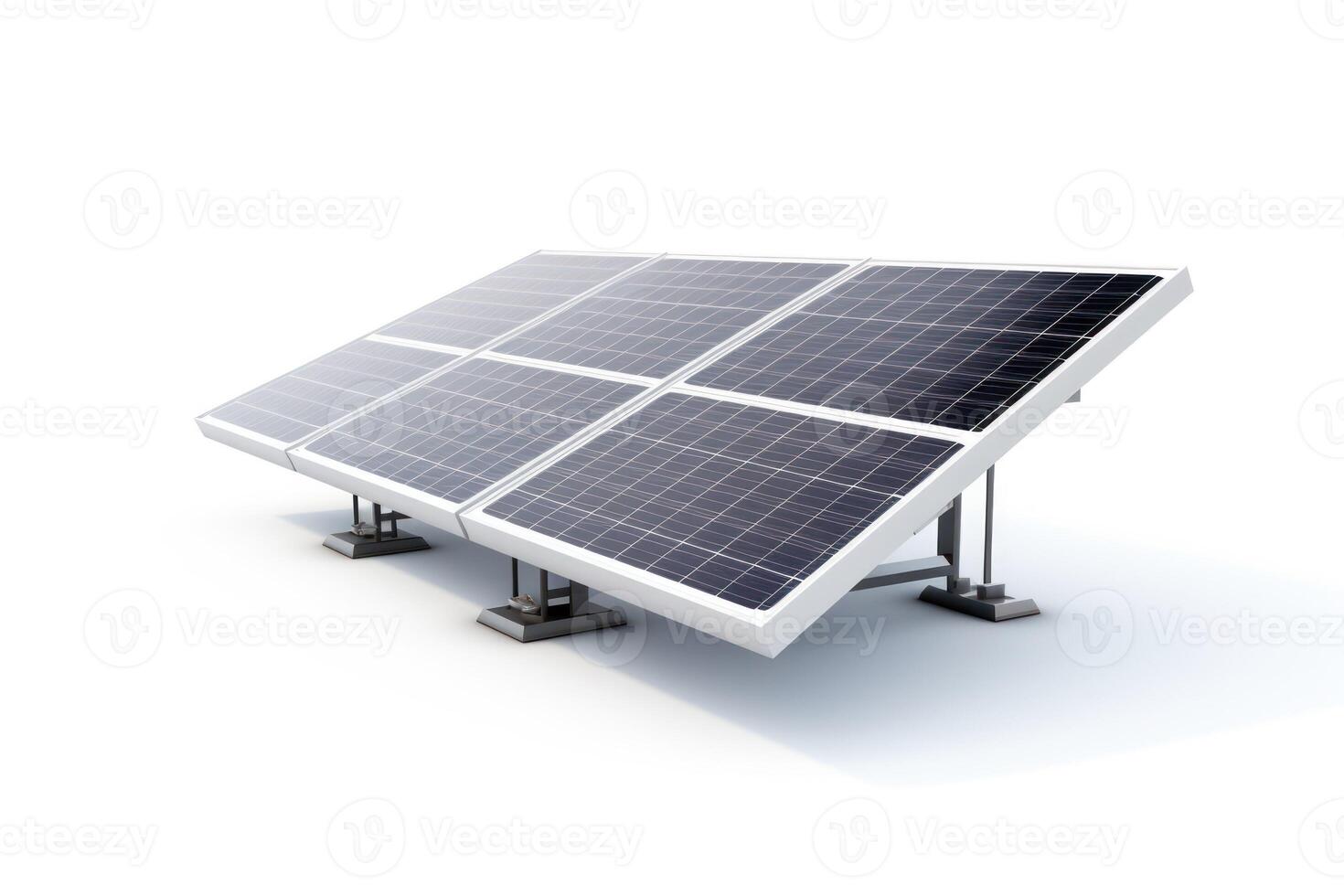 AI generated a solar panel on a white background photo