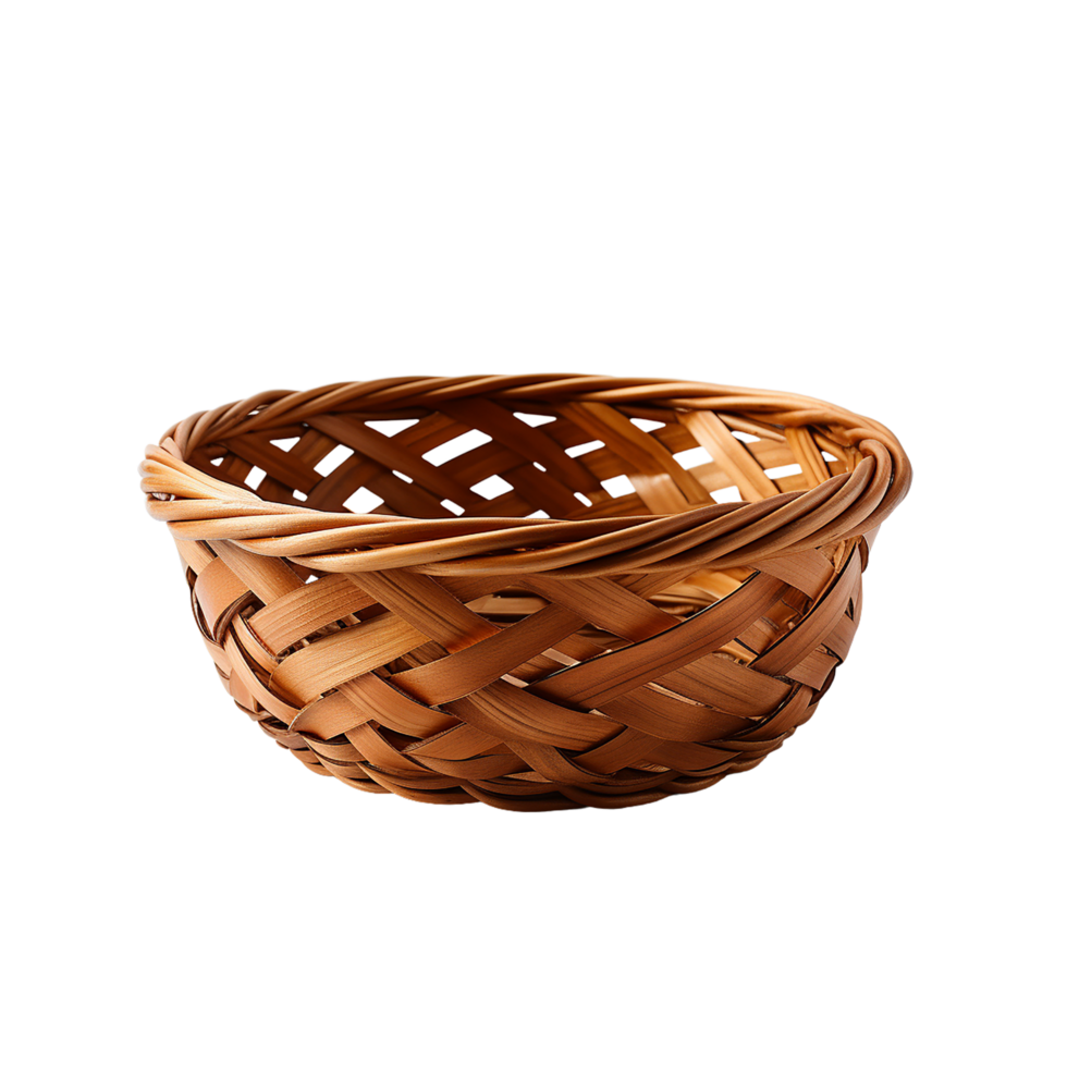 AI generated Basket, Transparent Background png