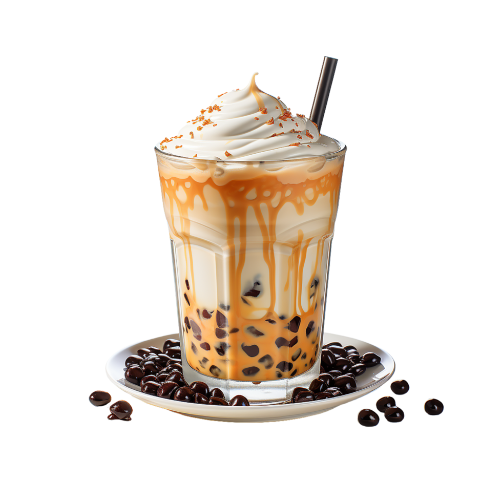 AI generated Bubble Tea, Bubble Tea With Transparent Background png