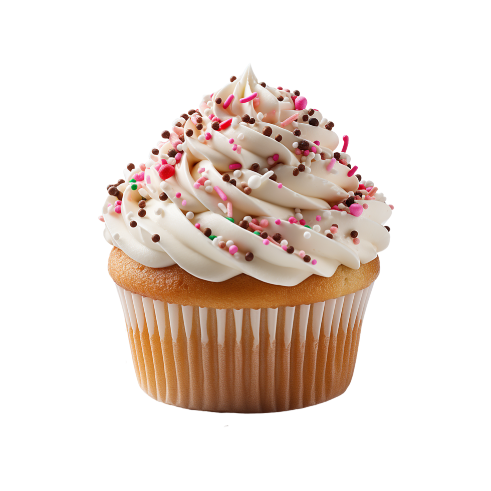 ai genererad cupcake, muffin png, muffin med transparent bakgrund png