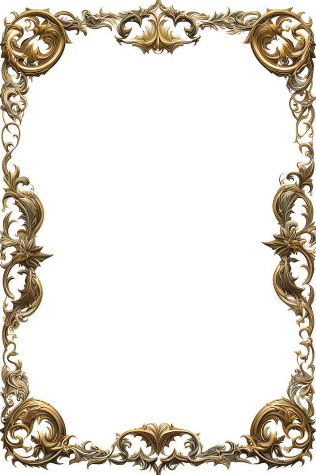 Dragon Border Frame PNG Transparent Background