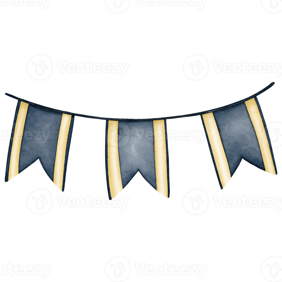 golden and dark blue ribbon png