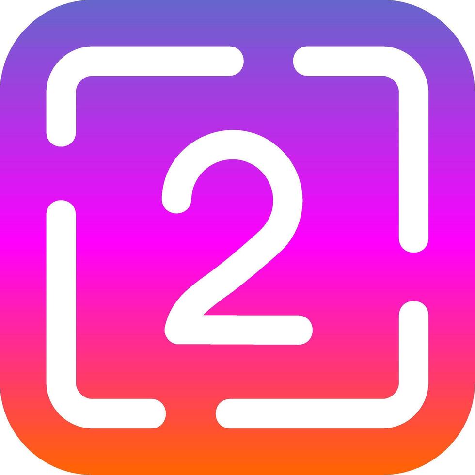 Two Glyph Gradient Icon vector