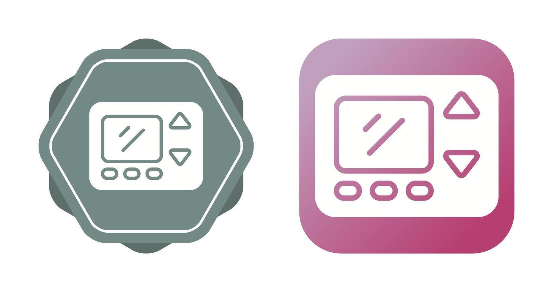 Smart Thermostat Vector Icon