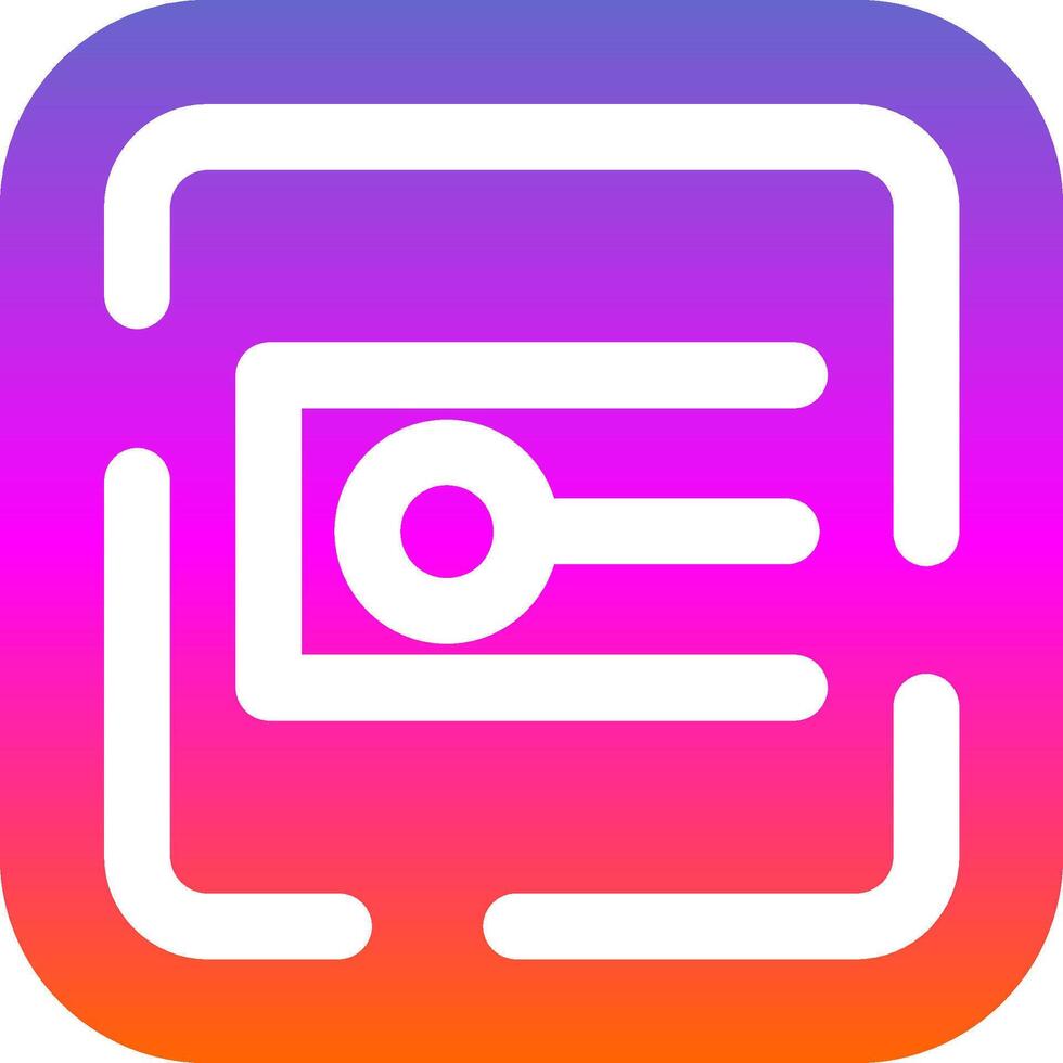Endpoint Glyph Gradient Icon vector