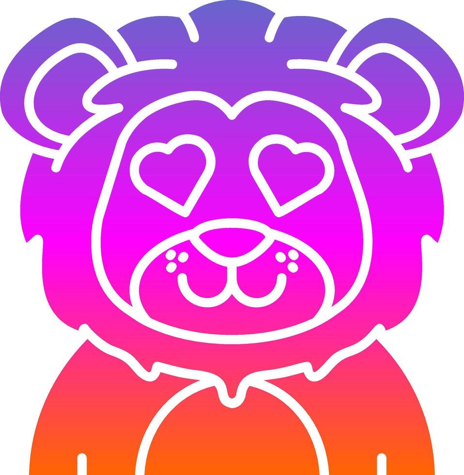 In love Glyph Gradient Icon vector