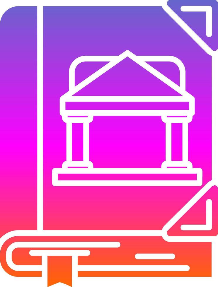 Banking Glyph Gradient Icon vector