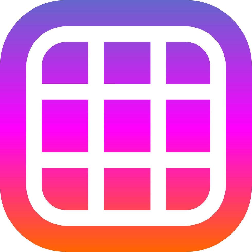 Layout Glyph Gradient Icon vector
