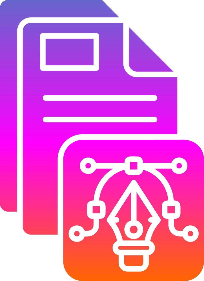 Vector Glyph Gradient Icon