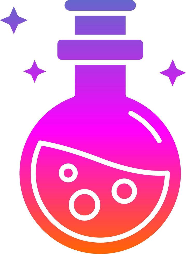 Potion Glyph Gradient Icon vector