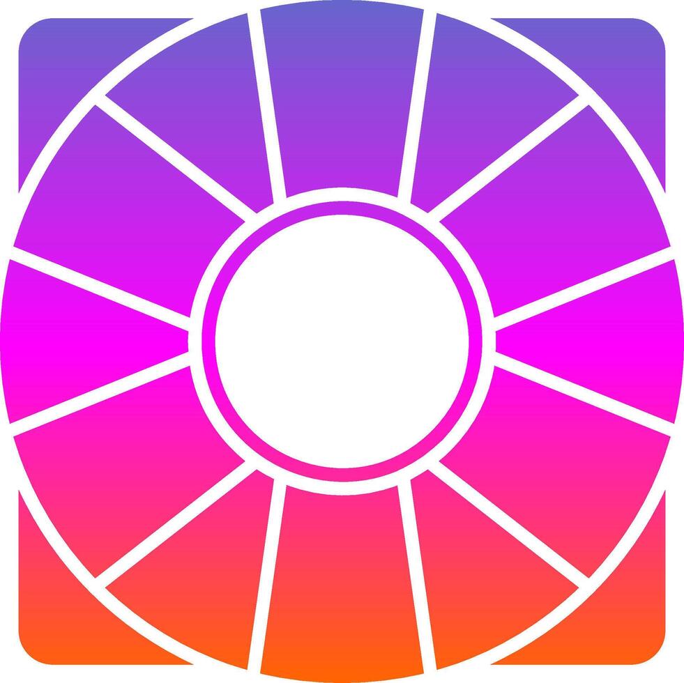 Support Glyph Gradient Icon vector