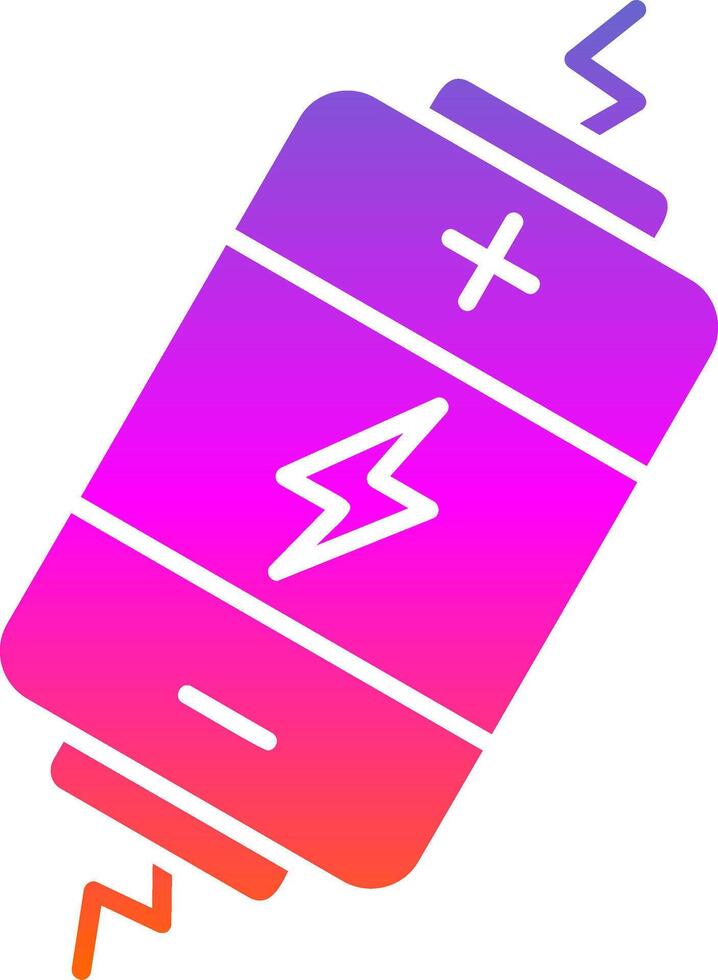 Electric Glyph Gradient Icon vector