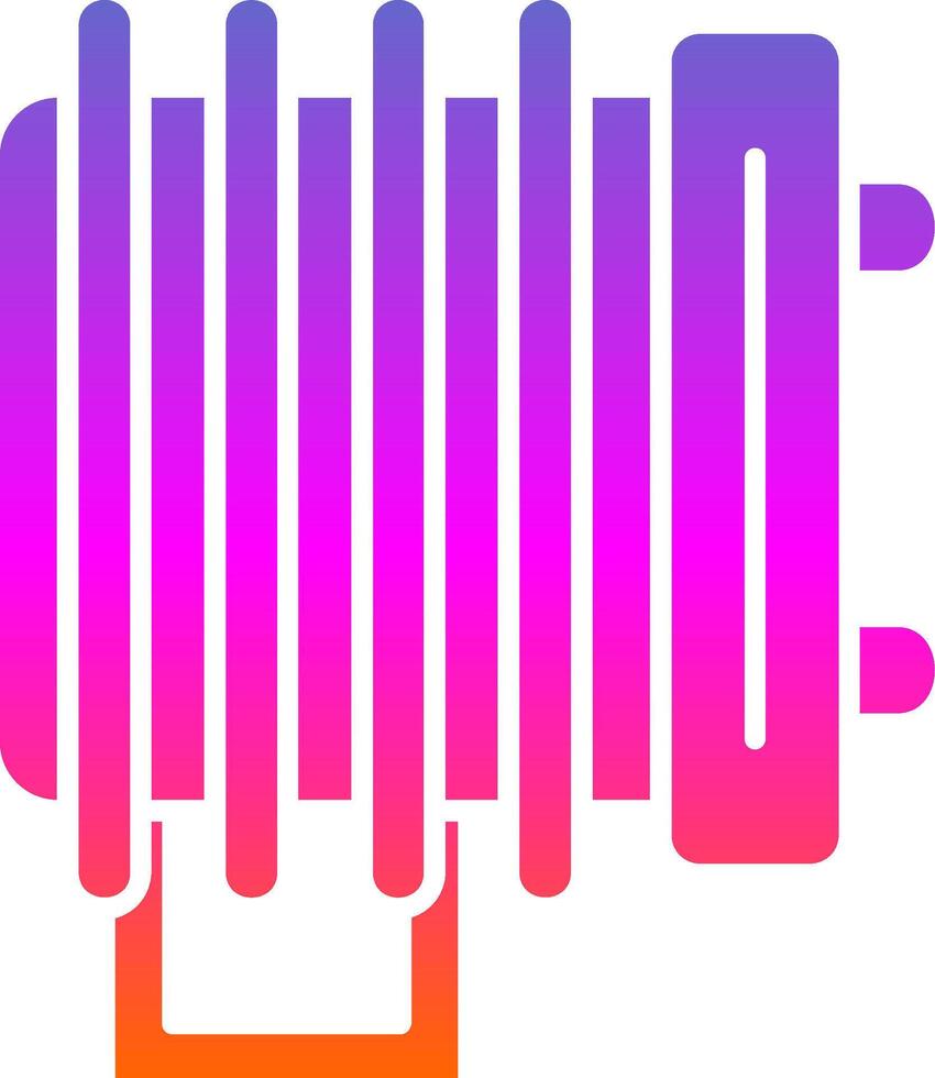Heater Glyph Gradient Icon vector