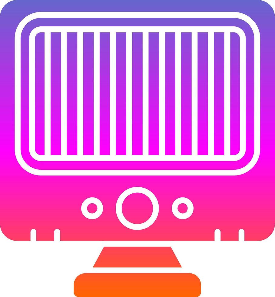 Heater Glyph Gradient Icon vector