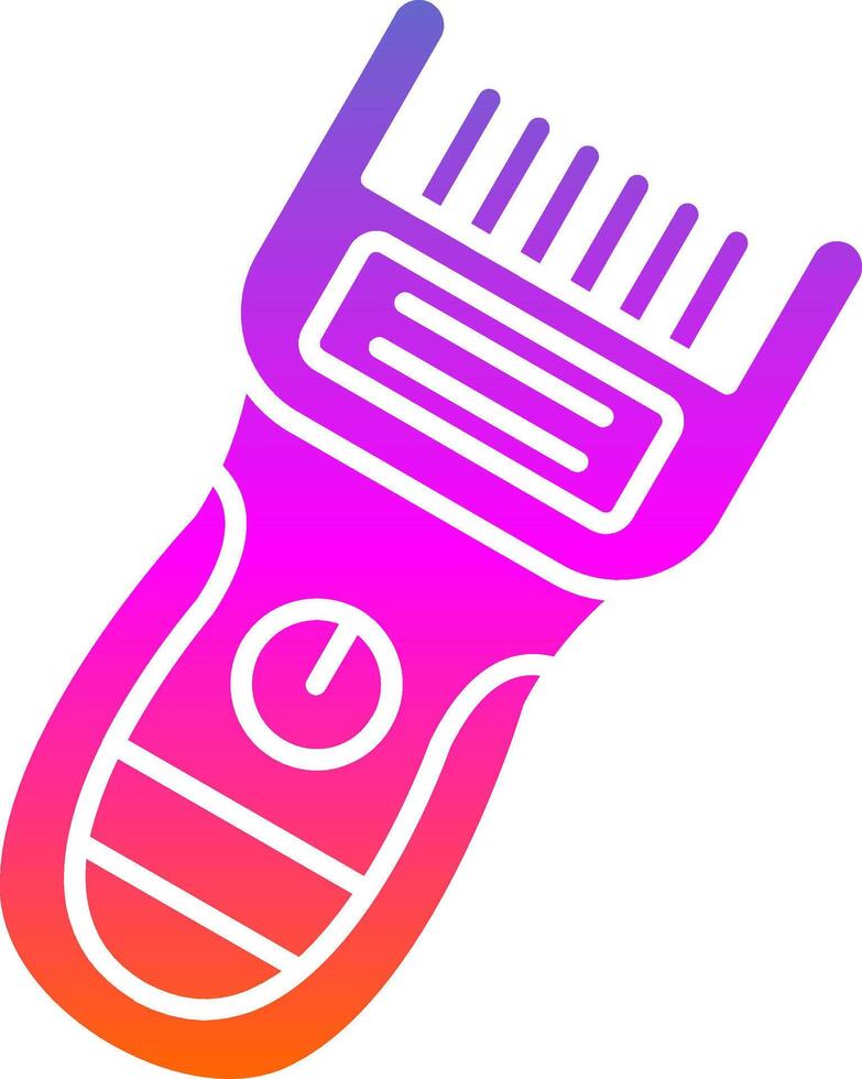 Trimmer Glyph Gradient Icon vector