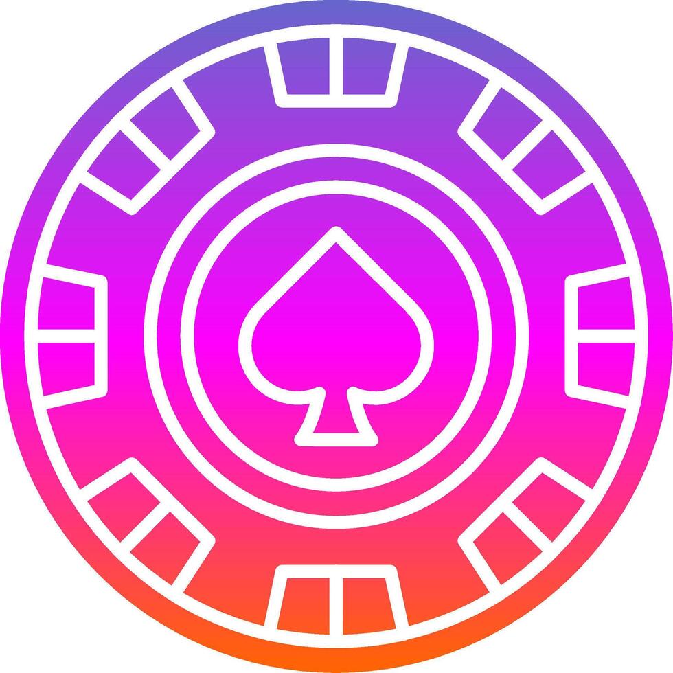 Chip Glyph Gradient Icon vector