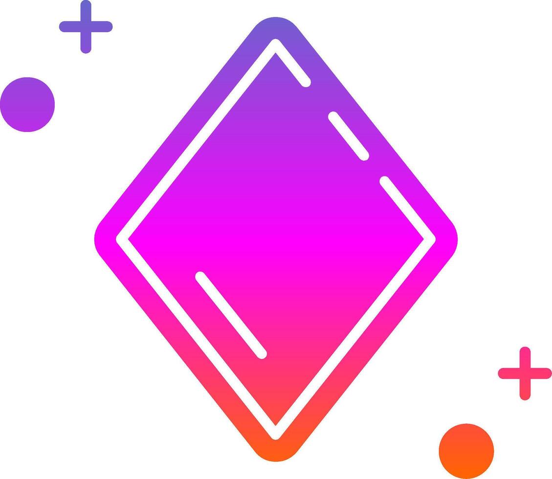 Diamonds Glyph Gradient Icon vector