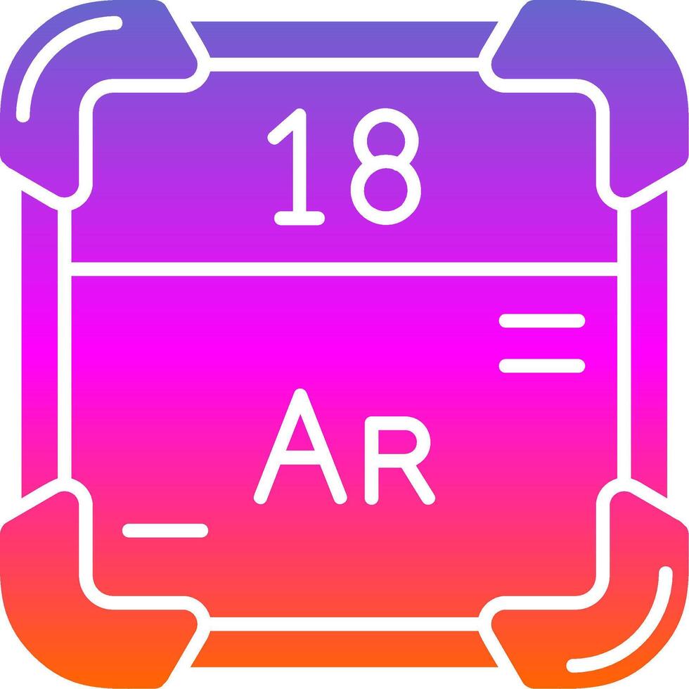 Argon Glyph Gradient Icon vector