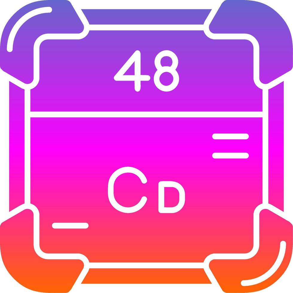 Cadmium Glyph Gradient Icon vector
