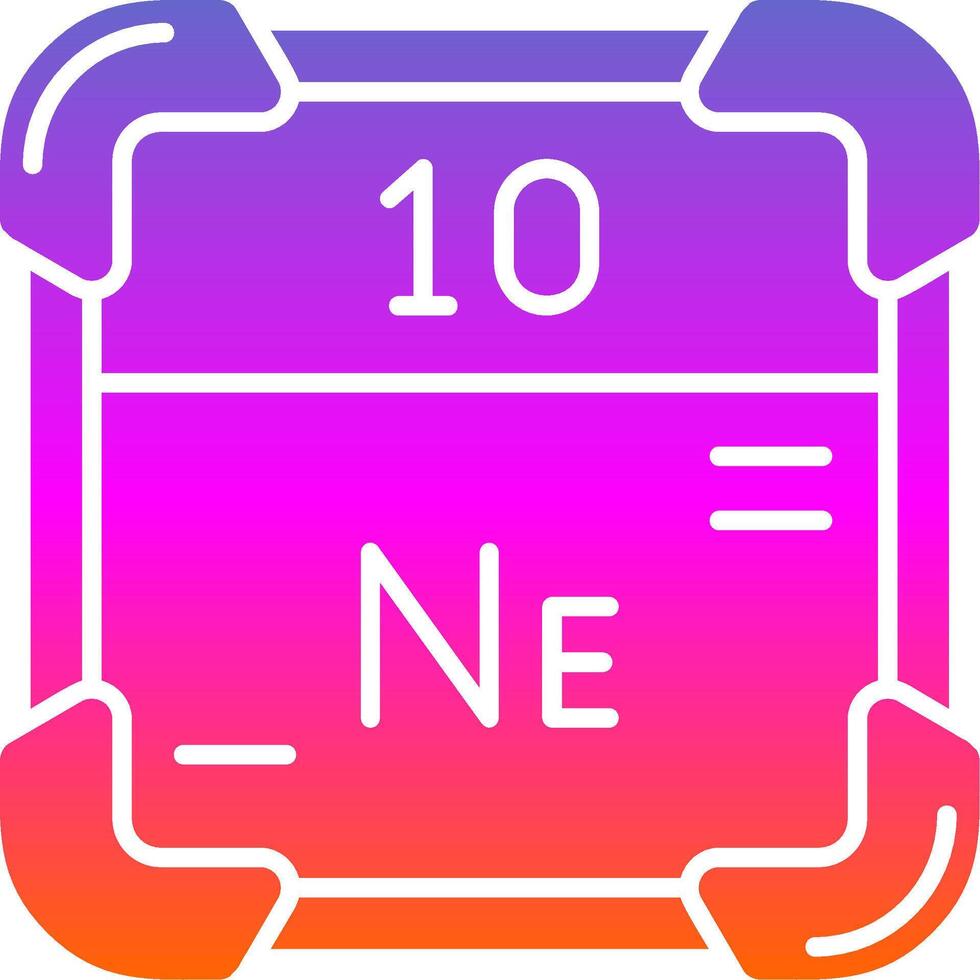 Neon Glyph Gradient Icon vector