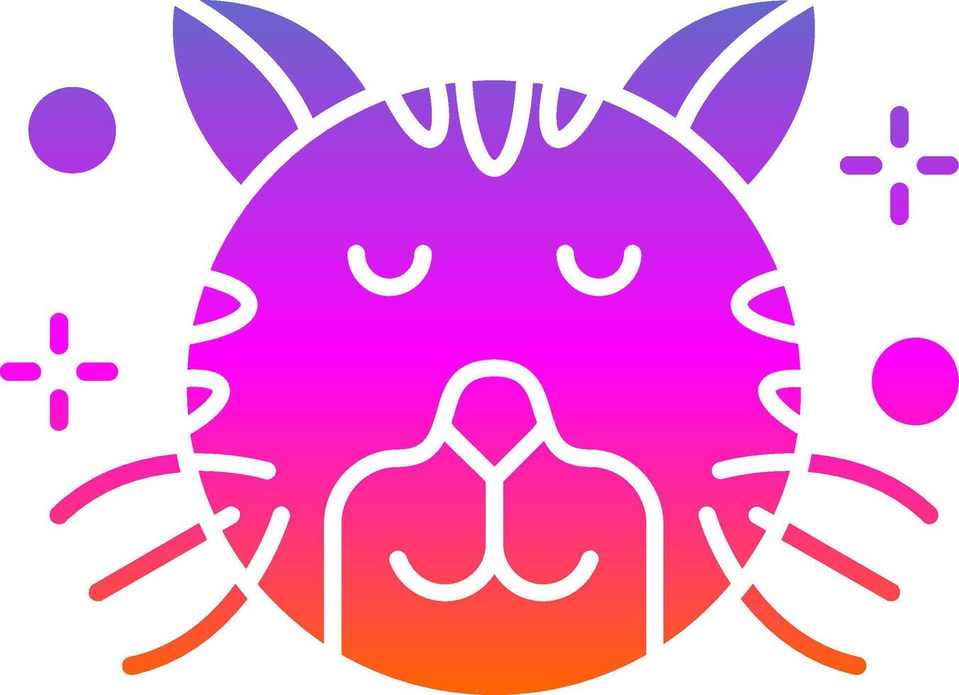 Relieved Glyph Gradient Icon vector