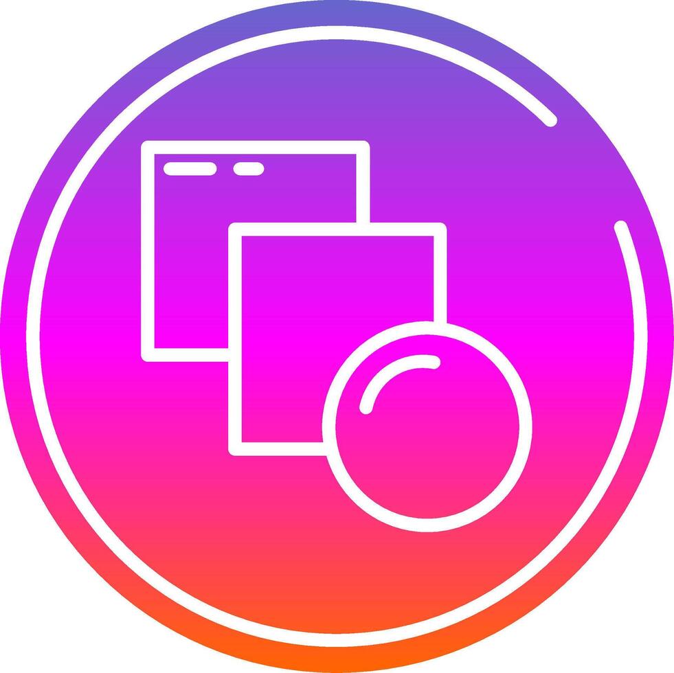 Blend Glyph Gradient Icon vector
