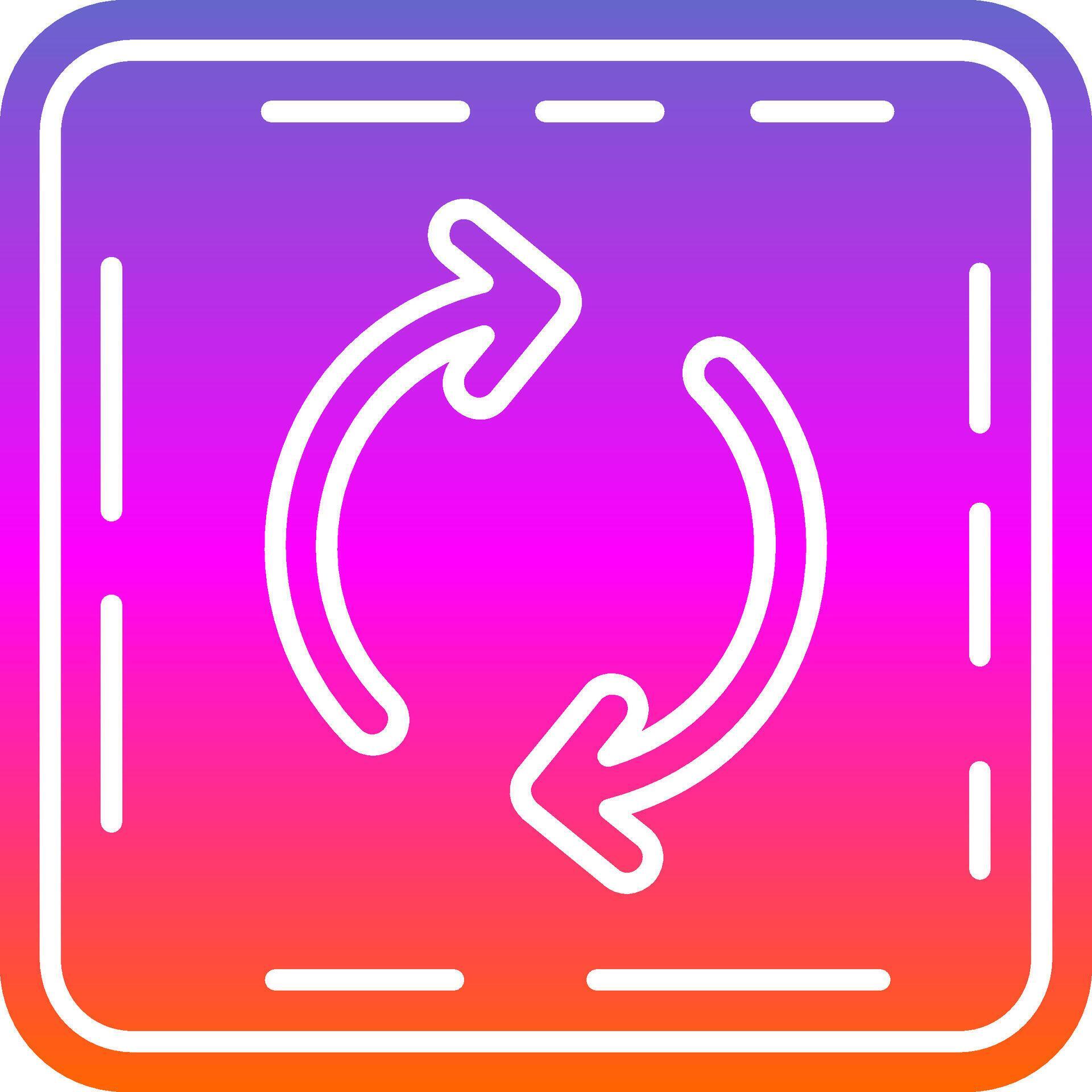 Loop Glyph Gradient Icon 39244560 Vector Art at Vecteezy