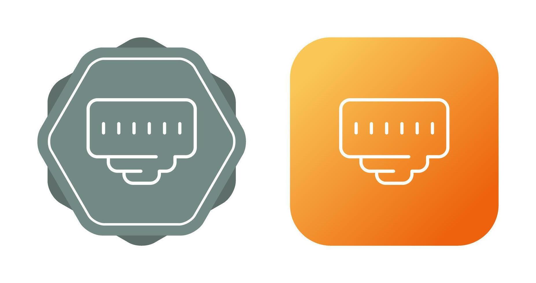 Ethernet Port Vector Icon