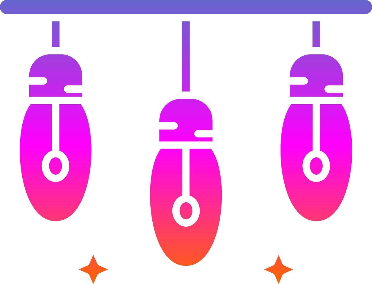 Lights Glyph Gradient Icon vector