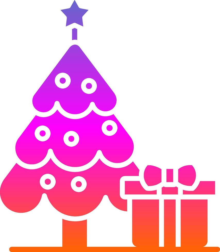 Jingle bell Glyph Gradient Icon vector