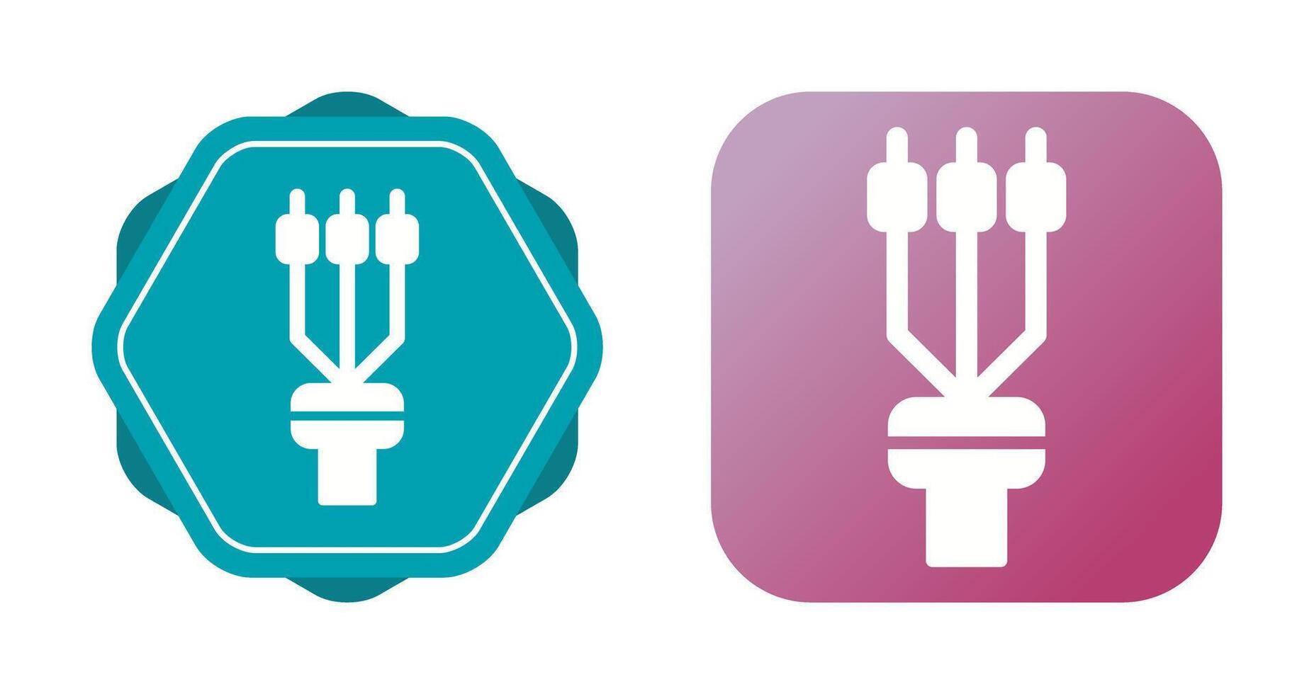Cable Termination Sleeve Vector Icon