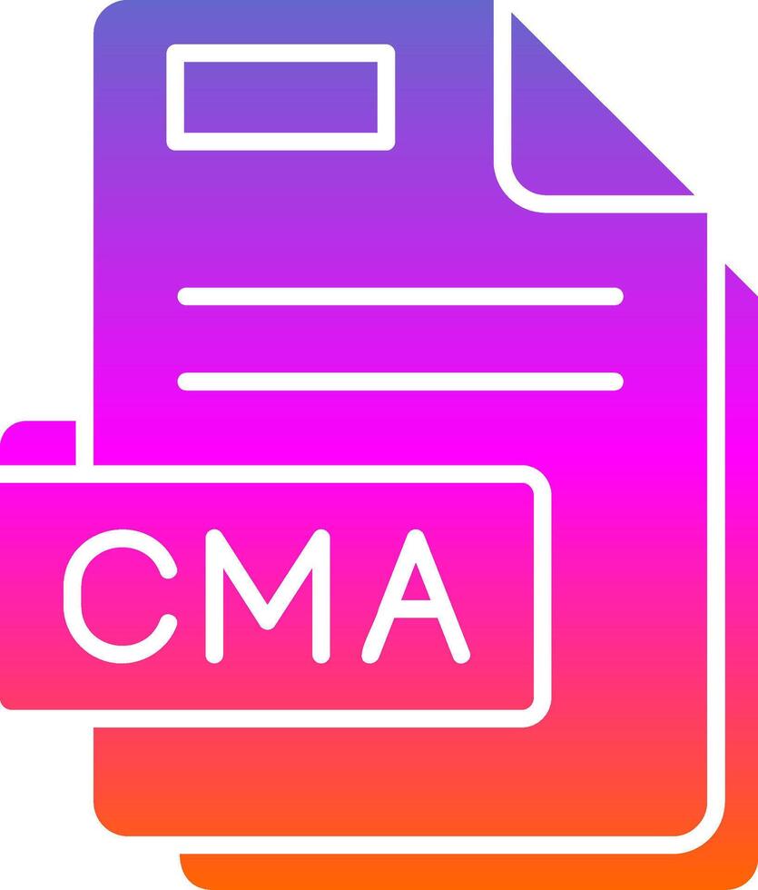 Cma Glyph Gradient Icon vector