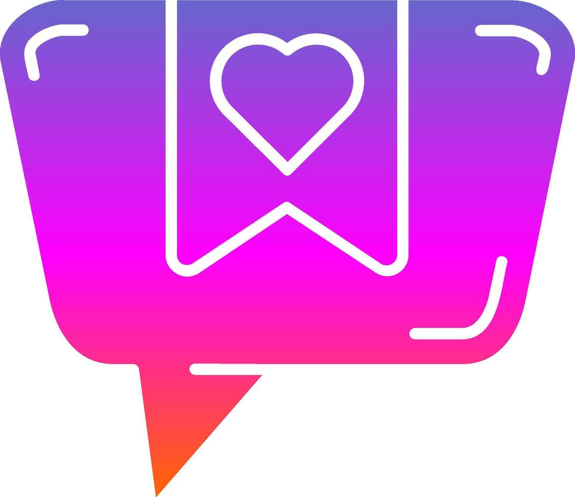 Favourite Glyph Gradient Icon vector